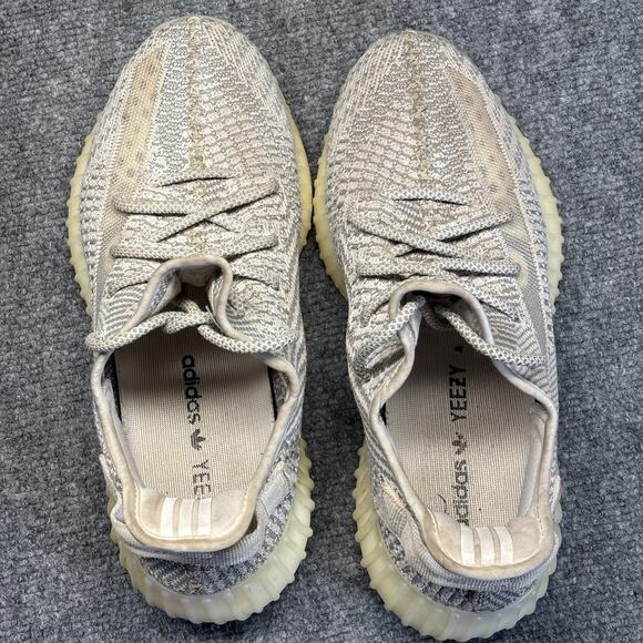 adidas Yeezy Boost 350 V2 Sesame EF2305 Sneakers Mens 8 Gray Knit